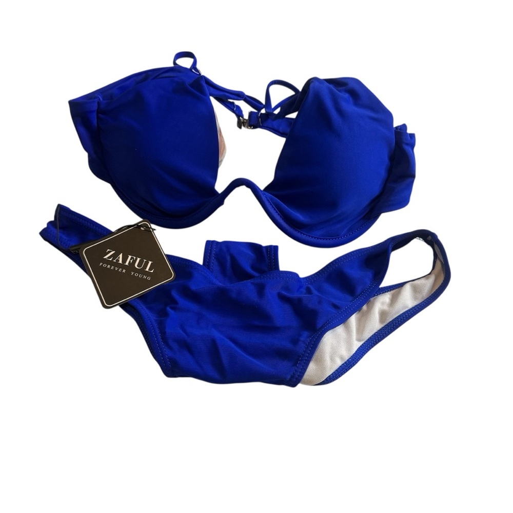 Zaful Vibrant Blue Bikini Set